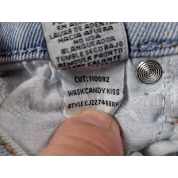 Women’s RE Generation Skinny Jeans 3/26 Stretch Washed Blue Mid/High Rise - Picture 4 of 16